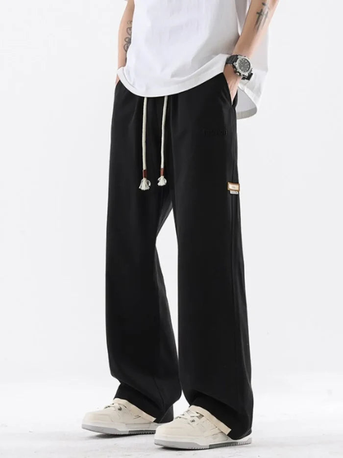 Men's Plus Size Loose Fit Drawstring Casual Pants