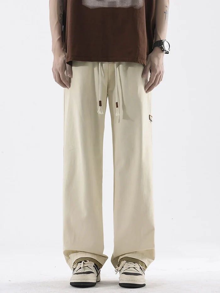 Men's Plus Size Loose Fit Drawstring Casual Pants
