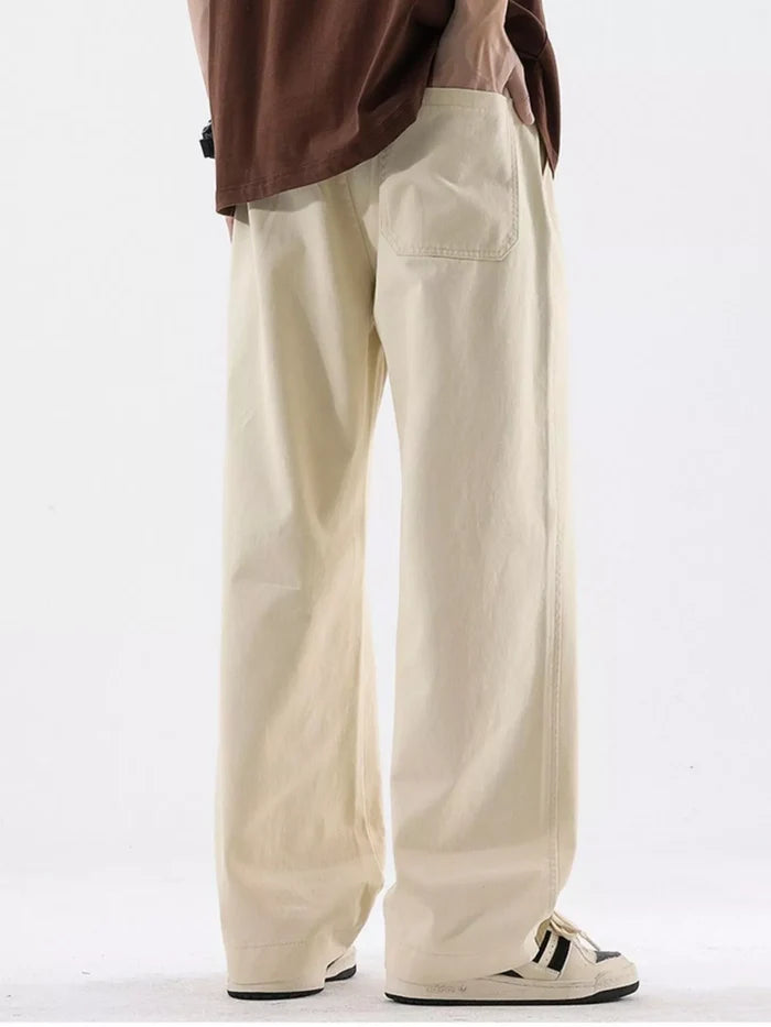 Men's Plus Size Loose Fit Drawstring Casual Pants