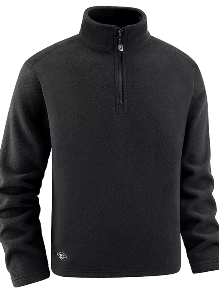 Men's Plus Size Quarter-Zip Fleece Sweatshirt