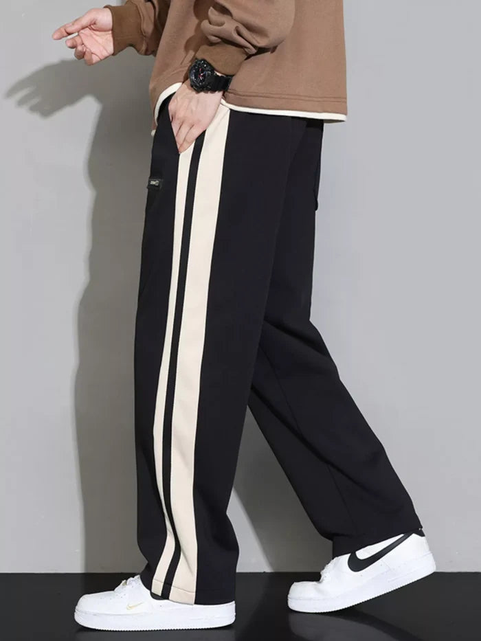 Men's Plus Size Side Striped Casual Loose Pants