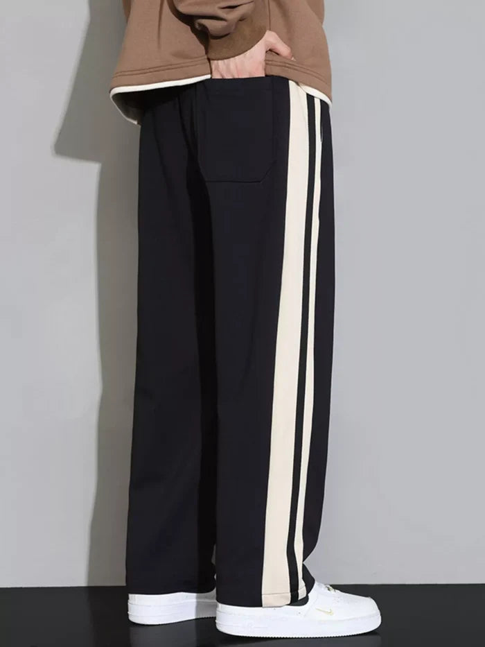 Men's Plus Size Side Striped Casual Loose Pants