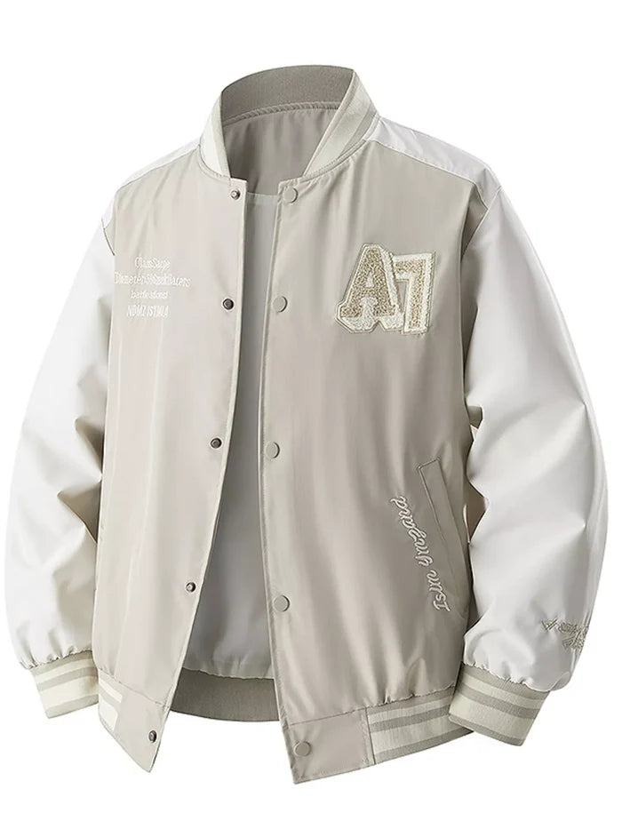 Men's Plus Size Snap Down Long Sleeve Jacket