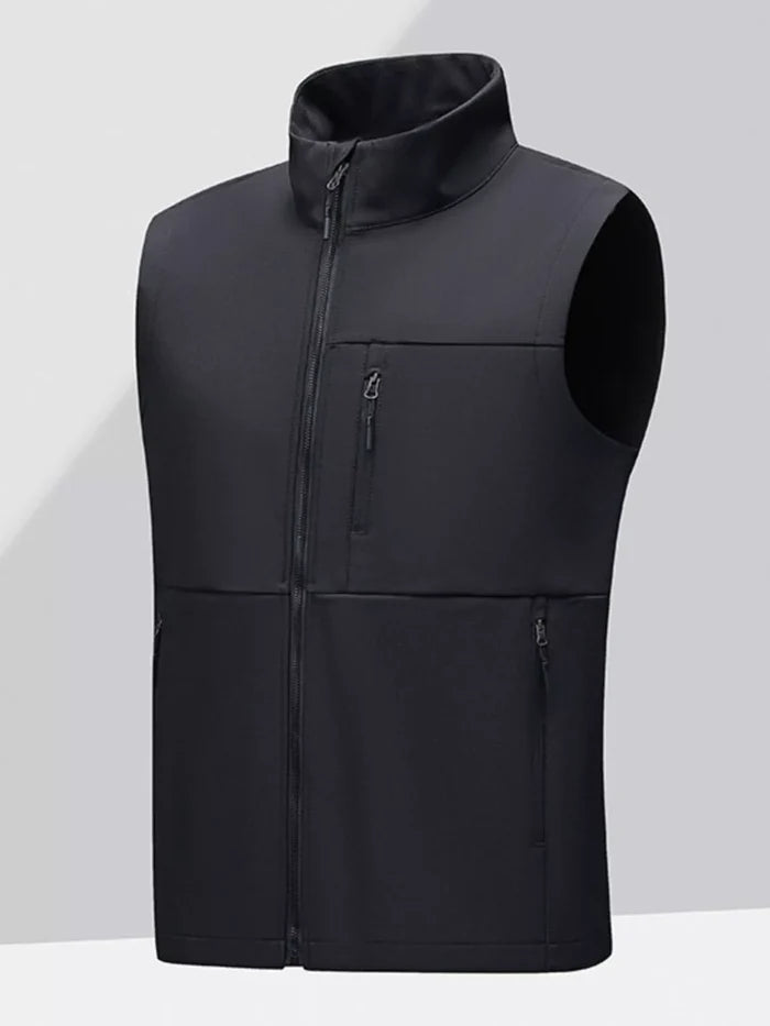 Men's Plus Size Zip Up Outdoor Vest