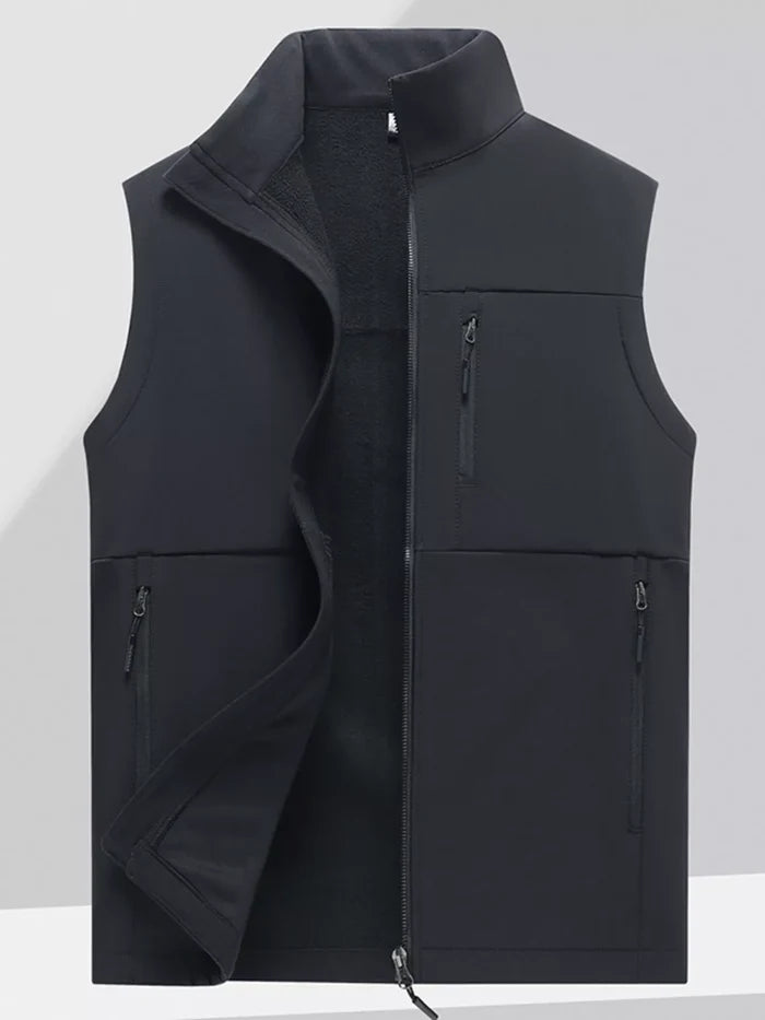Men's Plus Size Zip Up Outdoor Vest