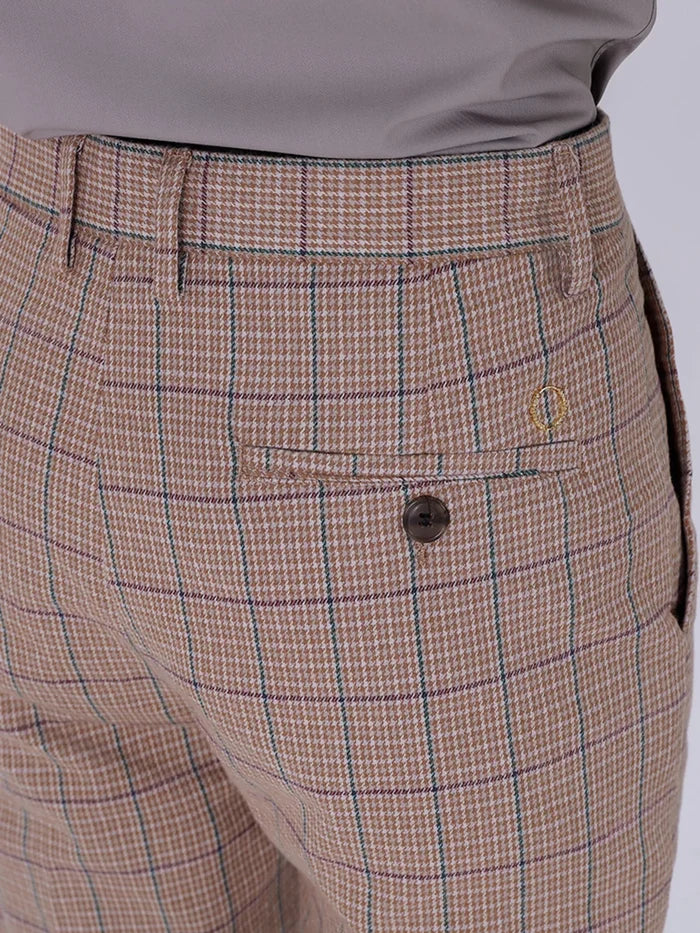 Men's Slim Fit Plaid Pants