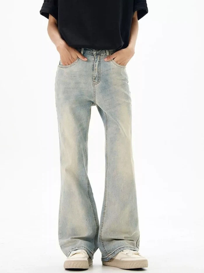 Men's Wash Flare Jeans