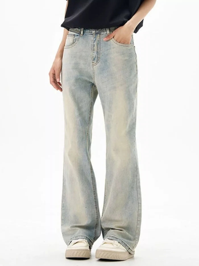 Men's Wash Flare Jeans