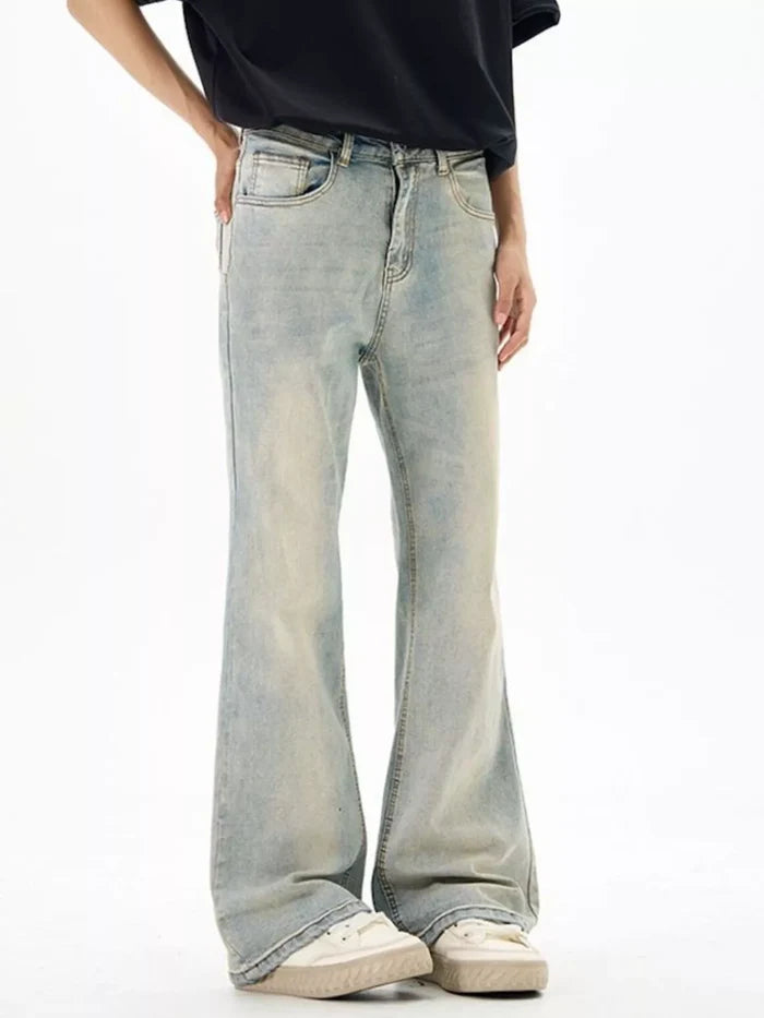 Men's Wash Flare Jeans