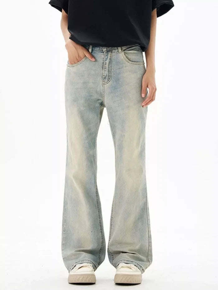 Men's Wash Flare Jeans