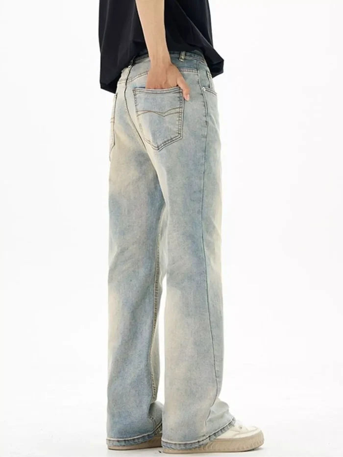 Men's Wash Flare Jeans