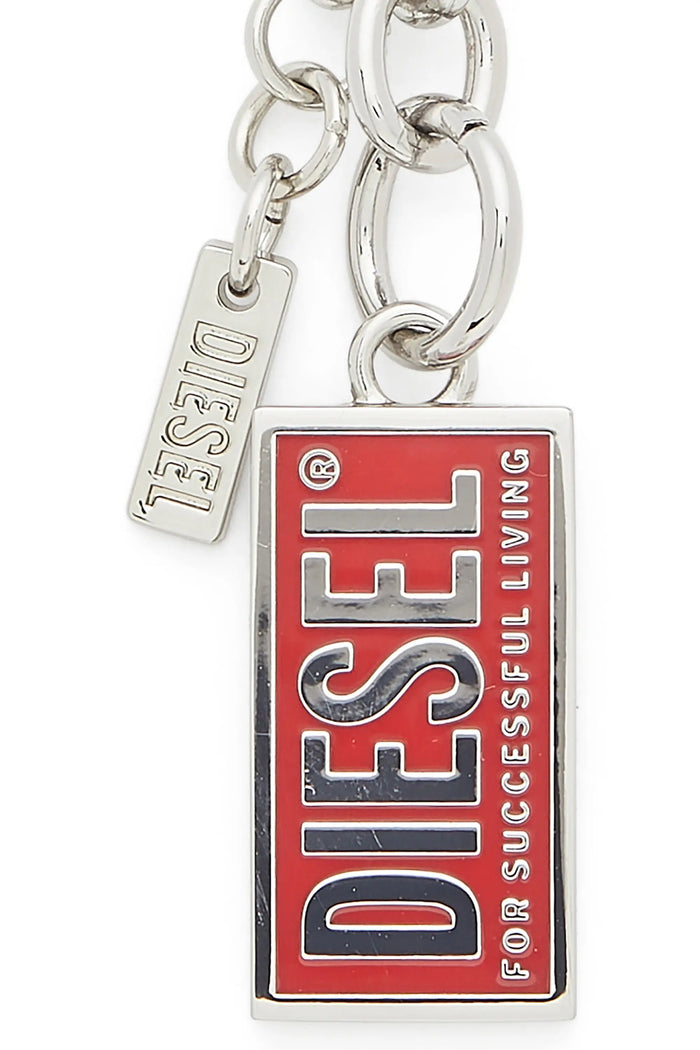 Metal keyring with Biscotto logo charm