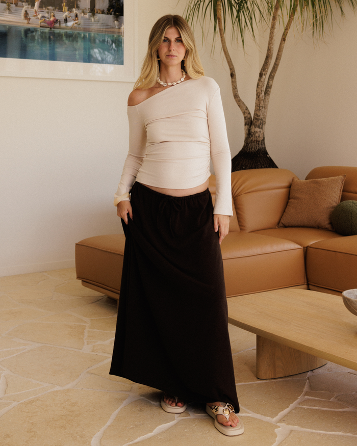 Mia A-Line Skirt | Chocolate