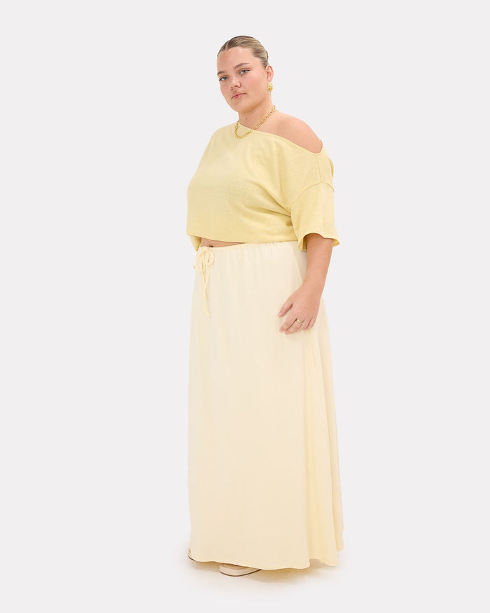 Mia Skirt in Lemon | 100% Cotton Skirt | The Lullaby Club