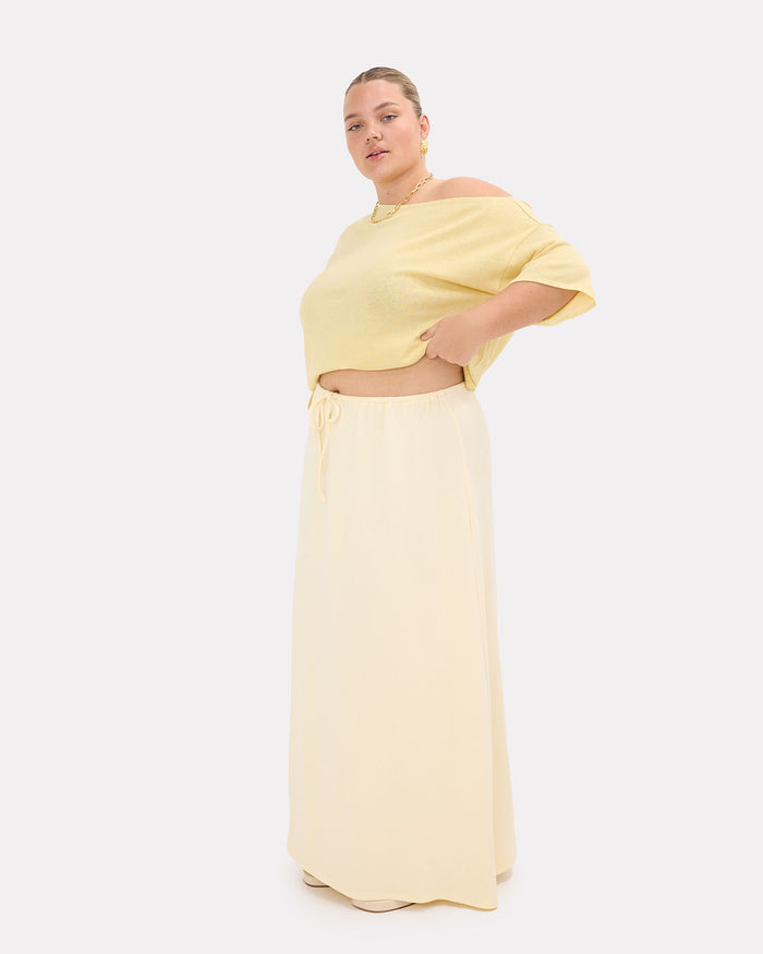 Mia Skirt in Lemon | Extended Size Range | The Lullaby Club