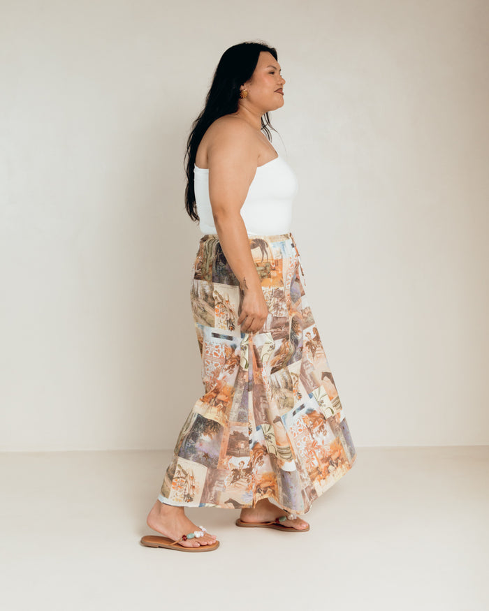 Lacey Skirt in Meadow Muse - Size Inclusive Pregnancy & Postpartum Skirt - The Lullaby Club