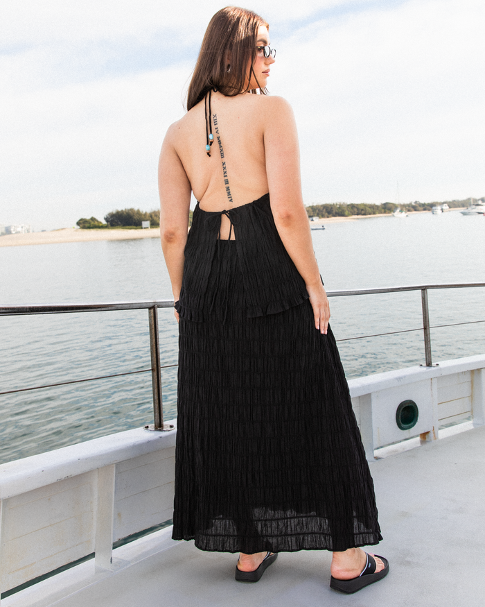 Milla Top | Black Seersucker