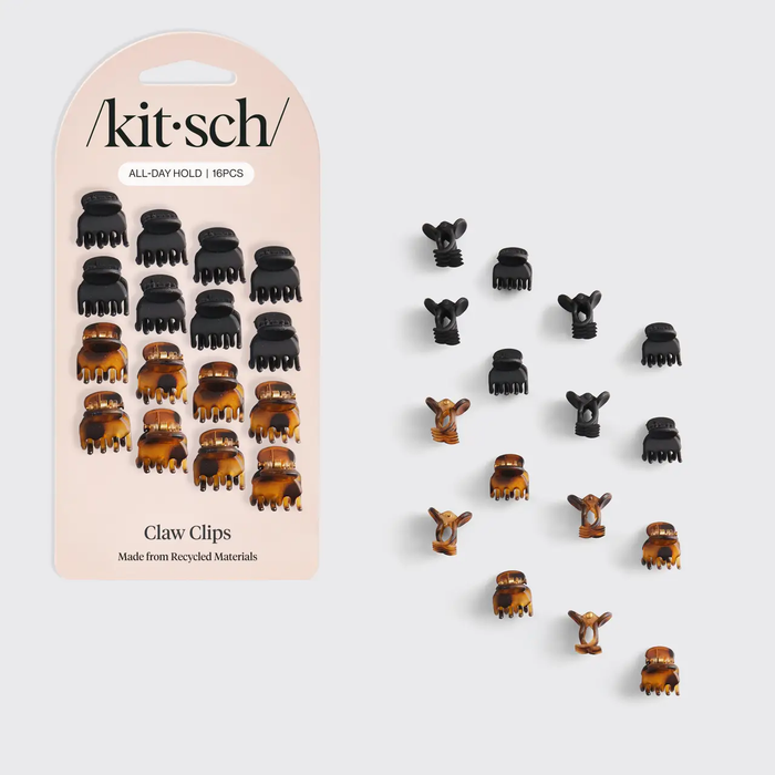 Mini Plastic Micro Classic Claw Clips - Greige Goods