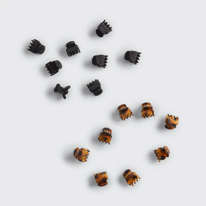 Mini Plastic Micro Classic Claw Clips - Greige Goods