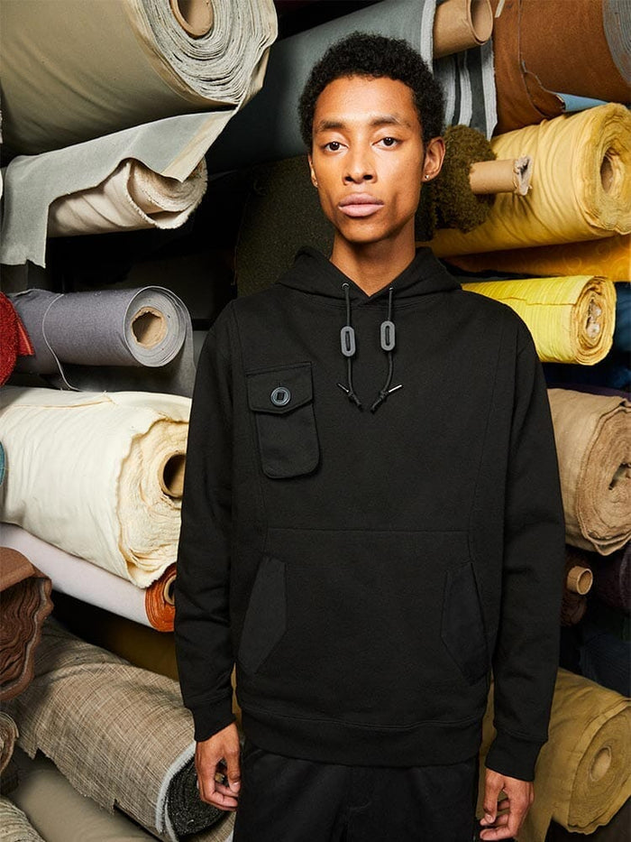 MIXED MEDIA HOODIE TOP Alpha Industries