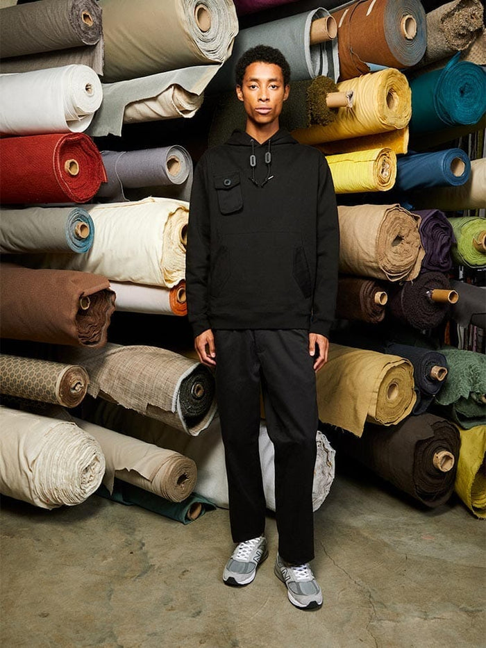 MIXED MEDIA HOODIE TOP Alpha Industries