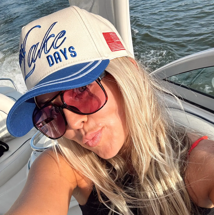 More Lake Days Trucker Hat - Greige Goods