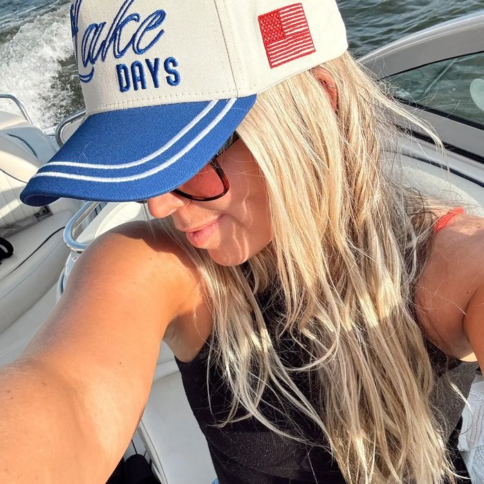 More Lake Days Trucker Hat - Greige Goods