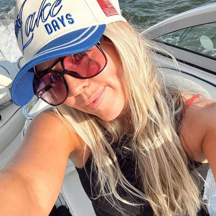 More Lake Days Trucker Hat - Greige Goods