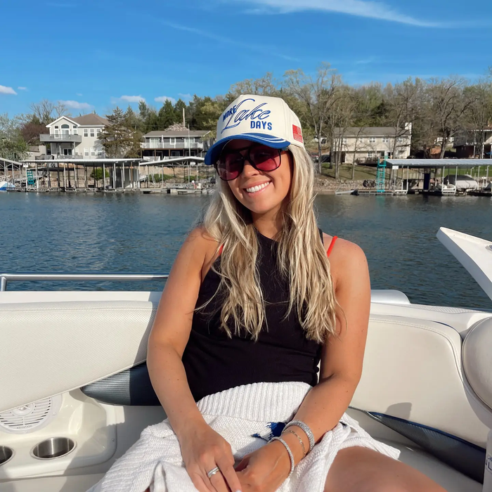 More Lake Days Trucker Hat - Greige Goods
