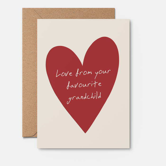 Mother's Day Card | From Your Favourite Grandchild