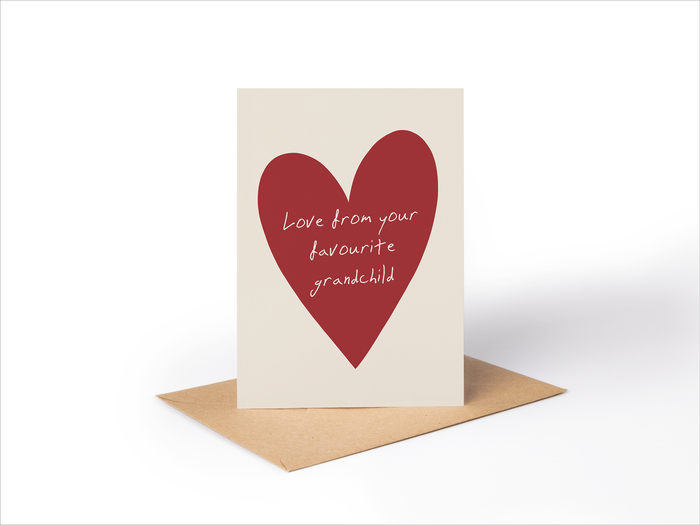 Mother's Day Card | From Your Favourite Grandchild