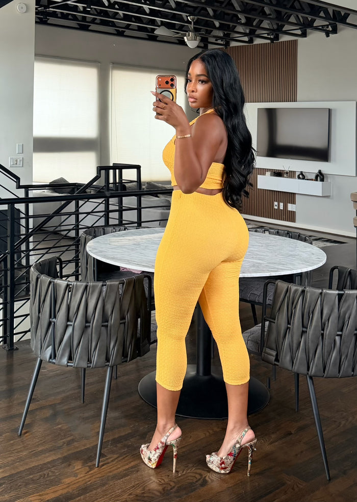 Mustard Capri set