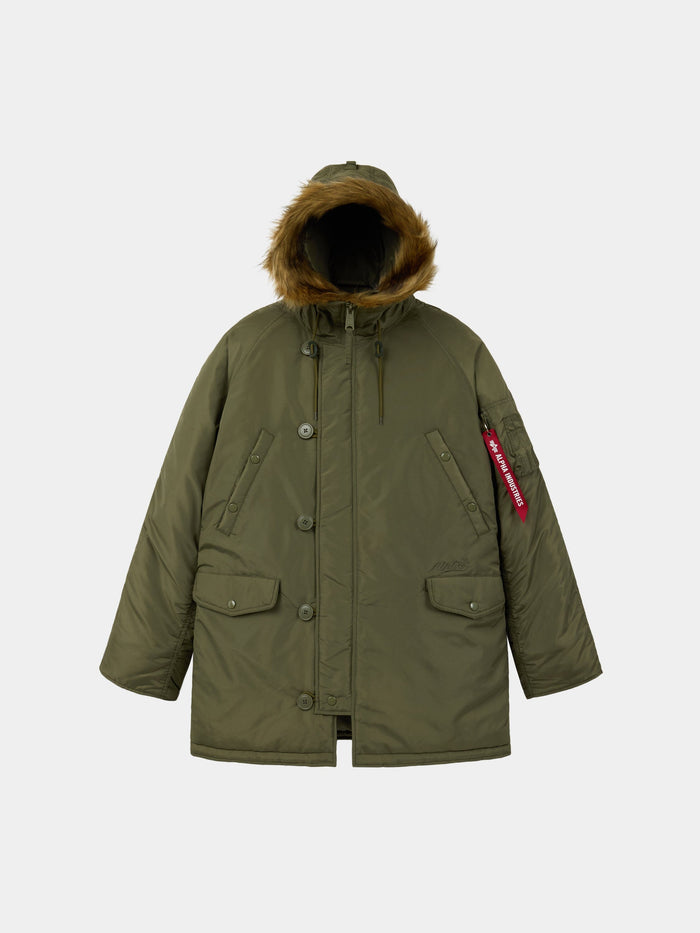 N-3B OXFORD PARKA OUTERWEAR Alpha Industries OG-107 GREEN XS