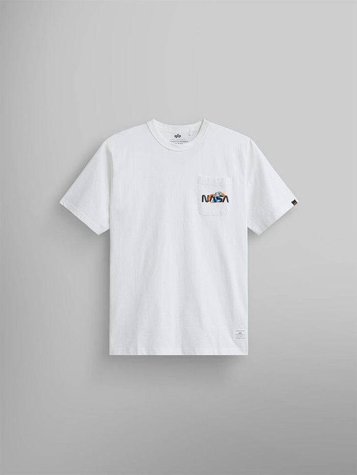 NASA ESSENTIAL POCKET TEE TOP Alpha Industries WHITE XS