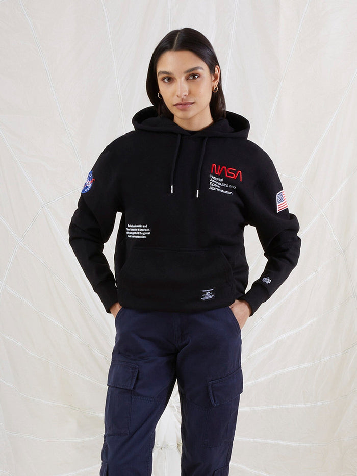 NASA WORM LOGO HOODIE TOP Alpha Industries