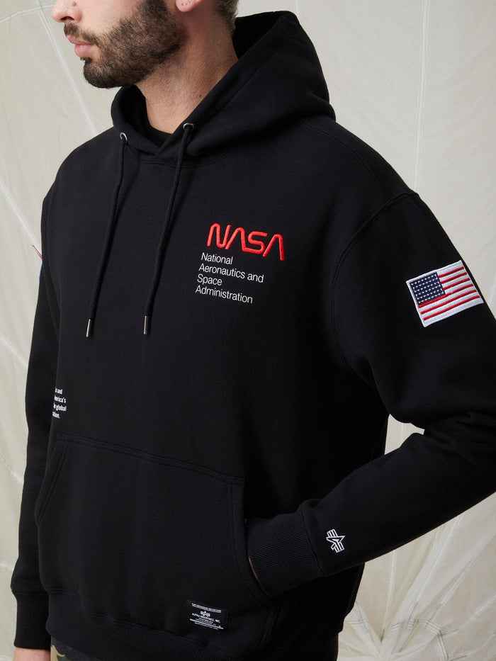 NASA WORM LOGO HOODIE TOP Alpha Industries