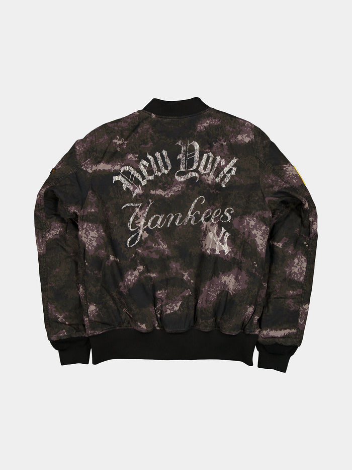 NEW YORK YANKEES X ALPHA X NEW ERA MA-1 BOMBER JACKET (BLACK CAMO) OUTERWEAR Alpha Industries