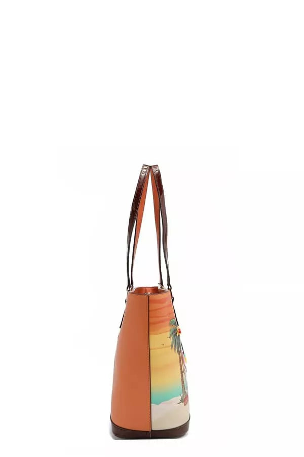 Nicole Lee USA Tropical Beach House Print Shopper Bag