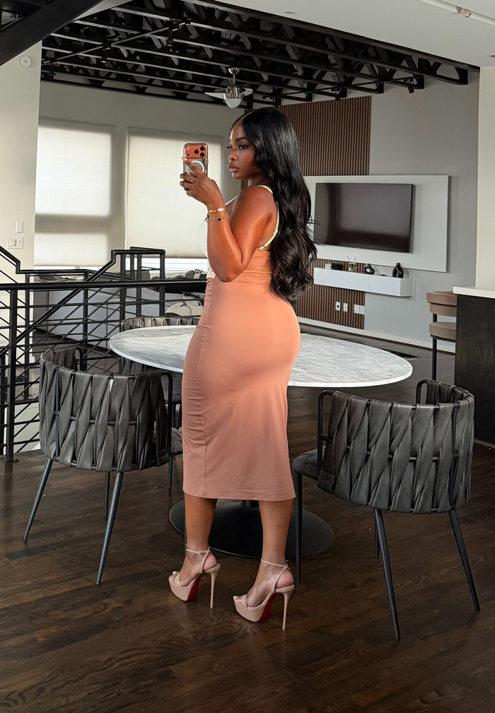Nude tres dress