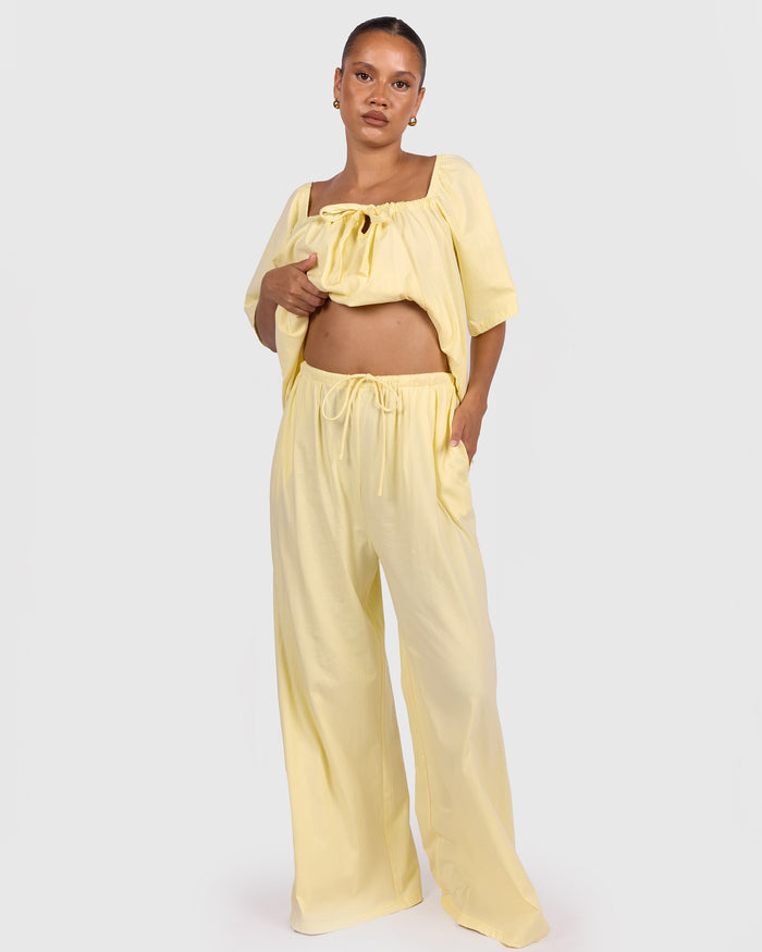 Ocean PJ Pants | Lemon