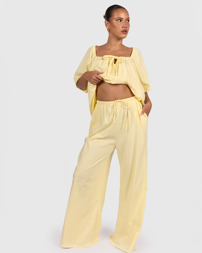 Ocean PJ Pants | Lemon
