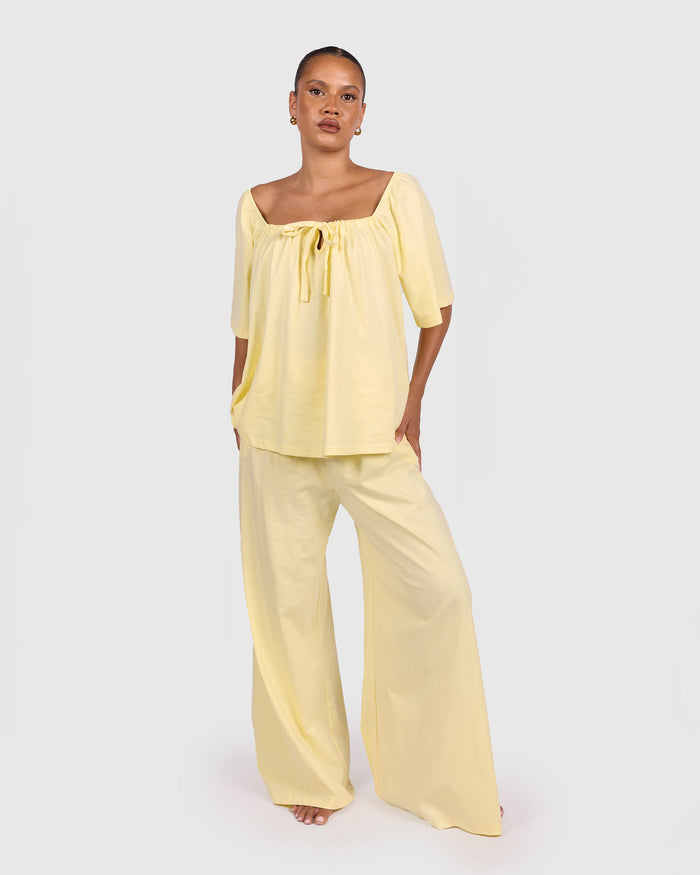 Ocean PJ Pants | Lemon