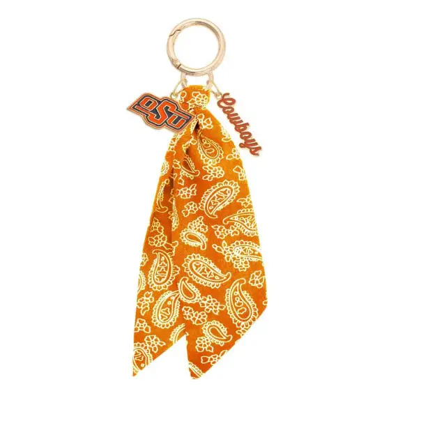 Oklahoma State Cowboys Logo Bandana Bag Charm