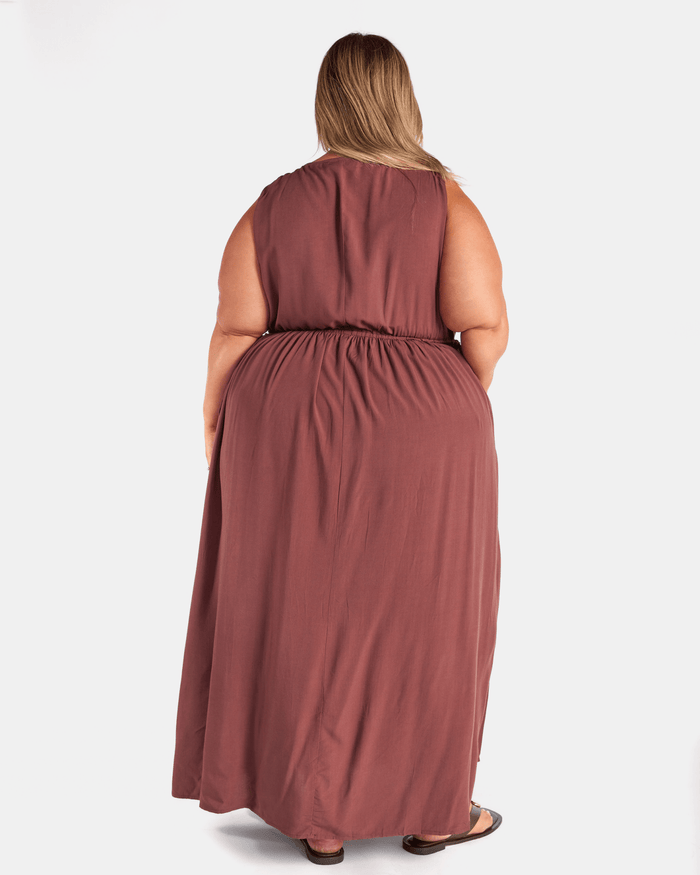 Olivia Maxi Dress | Brown
