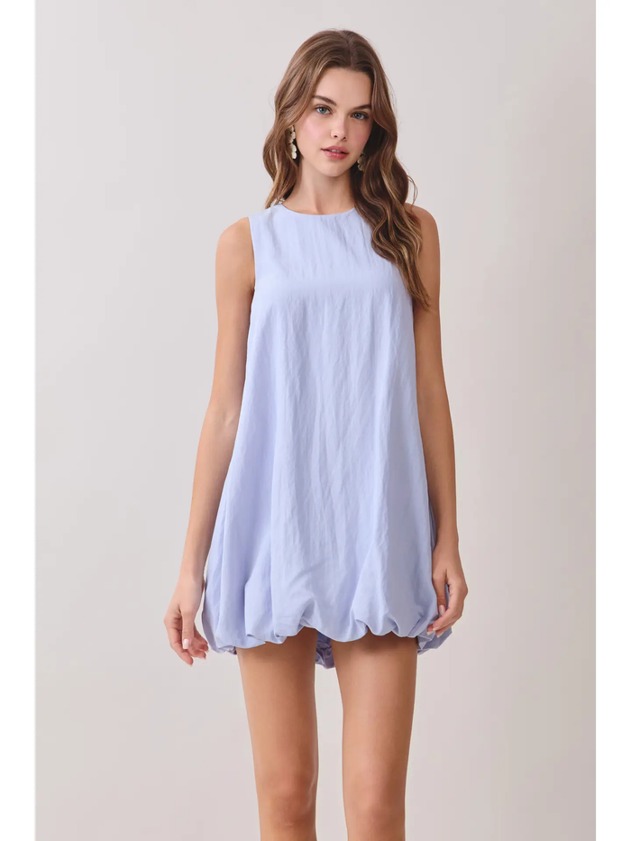 Open Back Bubble Mini Dress