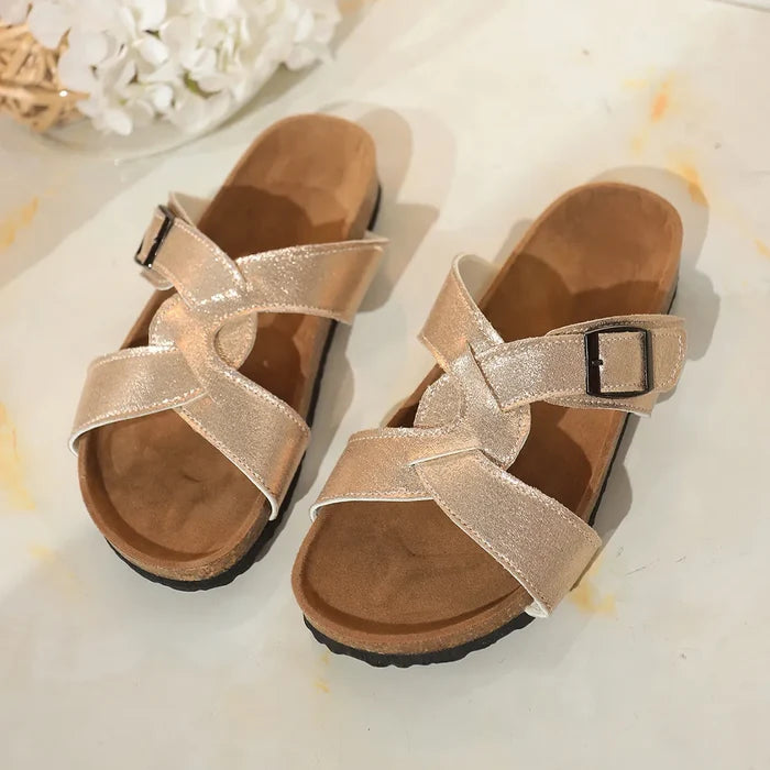 Open Toe Buckle Sandals