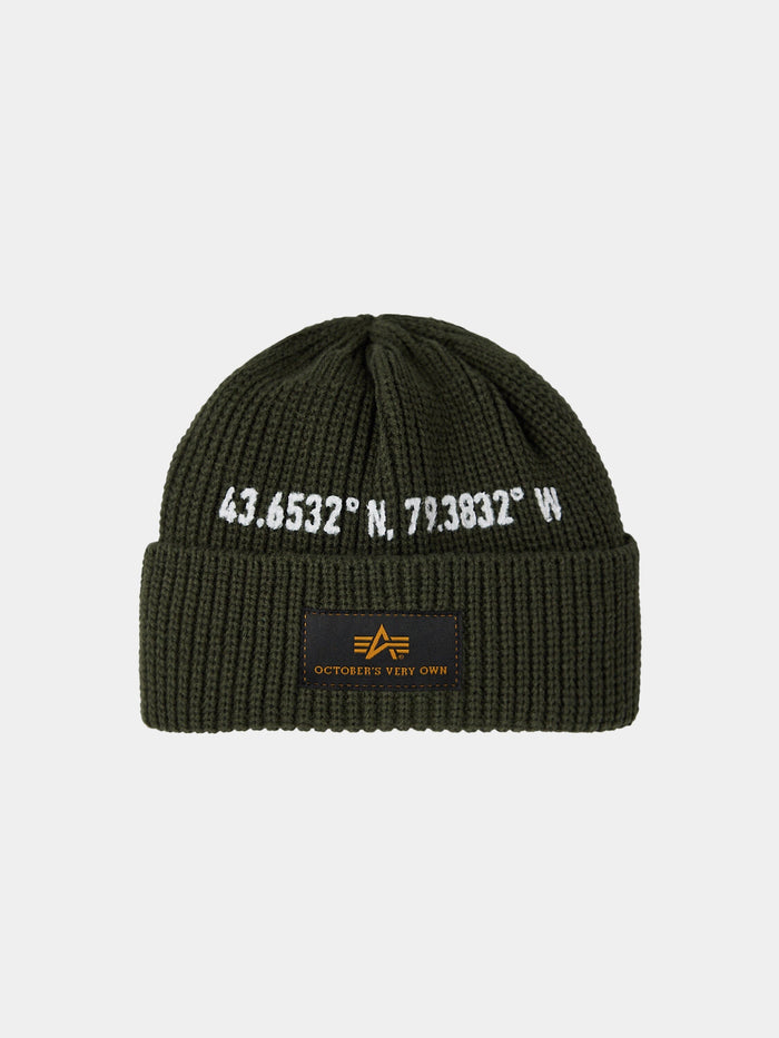 OVO X ALPHA WATCH CAP COLLAB Alpha Industries OG-107 GREEN O/S