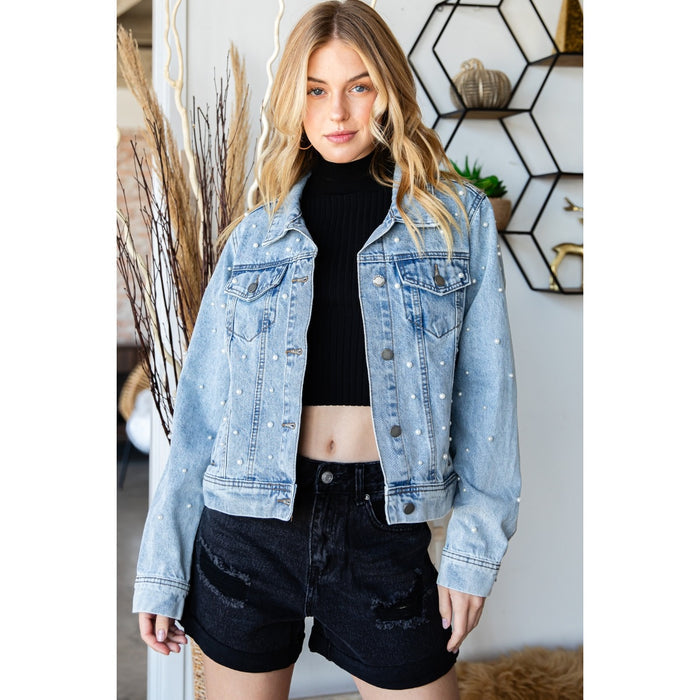 Pearl Denim Jacket - Greige Goods