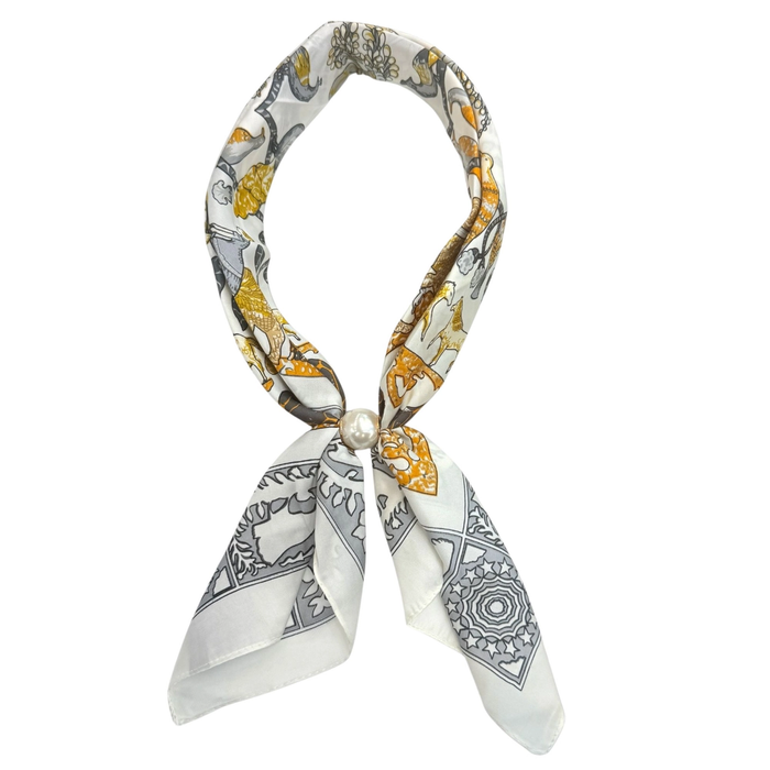Pearl Magnetic Scarf - Greige Goods