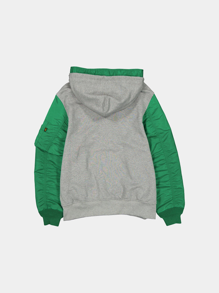 PHILADELPHIA EAGLES X ALPHA X NEW ERA MA-1 ZIP UP HOODIE OUTERWEAR Alpha Industries